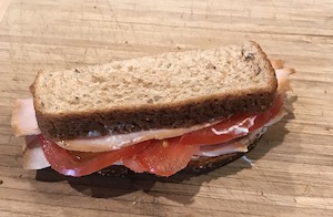 小腹用のアメリカ家庭のサンドイッチの画像