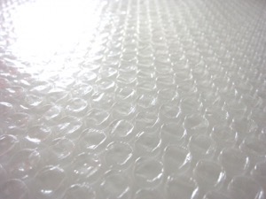 梱包材のプチプチを写した画像
